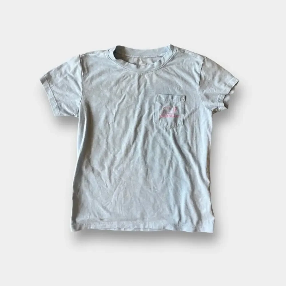 Vineyard Vines Vintage Whale Edgartown Pocket Tee Shirt S 7-8